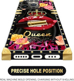 Compatible with iPhone 13 Pro Max Case, Queen Lip Crown Leopard Print Luxury - Image 5