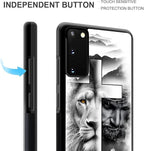 for Samsung Galaxy S20 Case, Lion Cross Jesus Christ Dove Pattern Graphic - Image 6