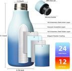 BJPKPK Insulated Water Bottles, 12oz Stainless Steel Metal Water Bottle - Image 3