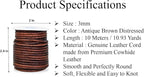 GENIQUE Real/Genuine Round Leather Cord - Image 3