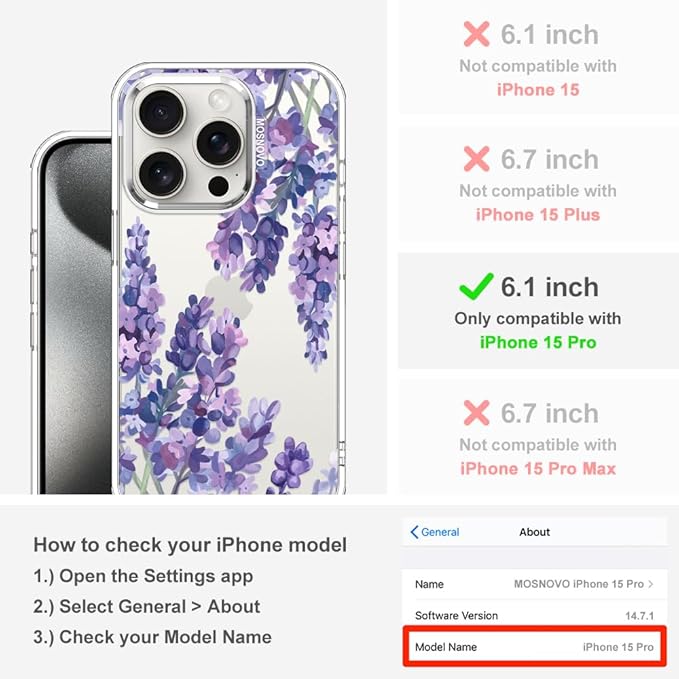 MOSNOVO Case for iPhone 15 Pro - Image 2