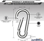 AUTMATCH Carabiner Clips, 4 Pack - Image 4