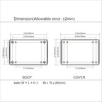 LeMotech Project Box 5 Pieces ABS Plastic Electrical Project Case Small - Image 7