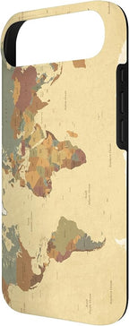 Globe Map Smartphone Cell Cover Gift World Map Pattern Phone Case - Image 3