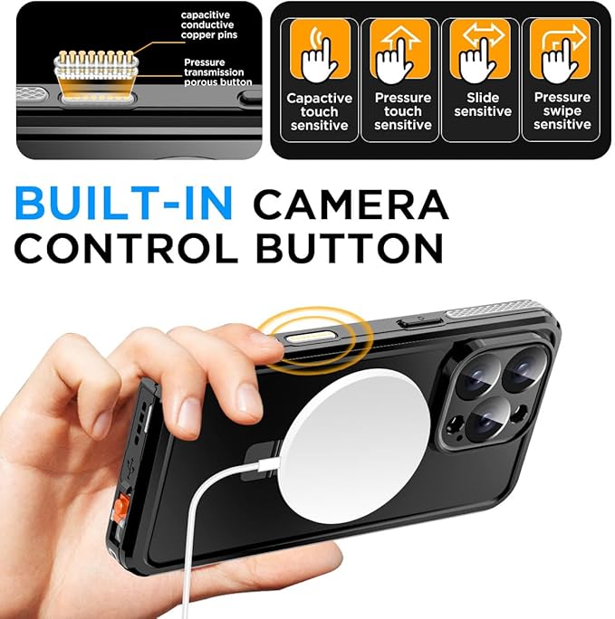AICase Magnetic for iPhone 16 Pro Max Case Waterproof Magsafe Shockproof - Image 7