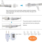 100ft LED Rope Lights Outdoor, 720 LED Connectable and Flexible Tube Lights - Image 7