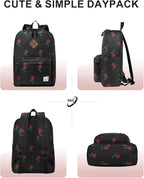 VASCHY Backpack for School, Lightweight Water Resistant Bookbag Casual Daypack - Image 6