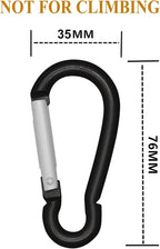 LESHIRY Large Carabiners Keychain 3" Aluminum D Shape Premium Durable D-Ring - Image 2