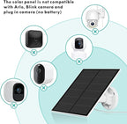 Solar Panel for Security Camera, 5W USB Solar Panel Compatible - Image 3