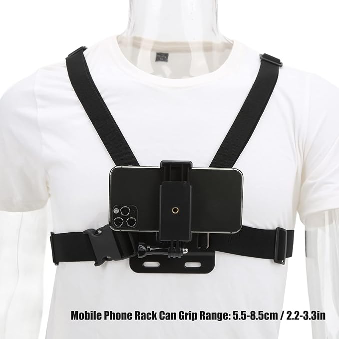 Mobile Phone Chest Mount Harness Strap Holder Outdoor Live Mobile Phone Chest - Image 4
