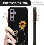 for Samsung Galaxy S24 S25 Case, Pig Sunflower Yellow Sunshine Pattern Graphic - Image 6