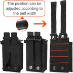 Molle Radio Pouch Tactical Radio Holder Nylon Police Radio Holster - Image 2