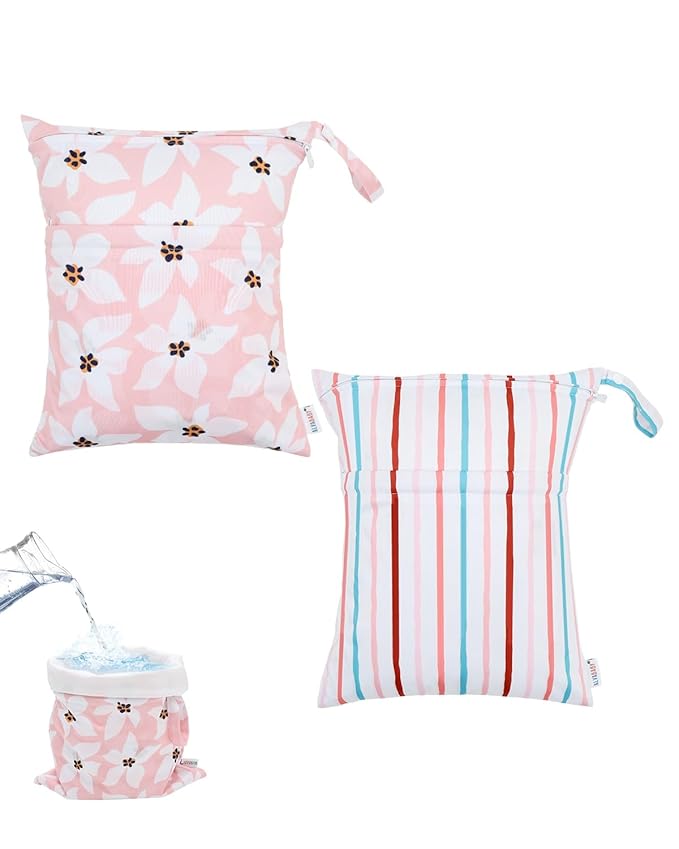 ALVABABY 2pcs Waterproof Wet Dry Bags, Reusable by ALVABABY