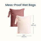 Tiny Twinkle Mess Proof Wet Bags | 2-Pack Reusable Waterproof Wet Bags - Image 4