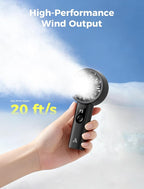 Aecooly Mighty Portable Fan, Powerful Handheld Fan, USB Rechargeable, Mini - Image 3