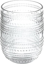 Beaded 15 oz Durable Acrylic Stemless Wine Glasses, Shatter-Resistant and - Image 2