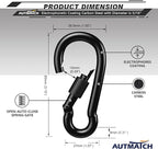 AUTMATCH Carabiner Clips, 4 Pack - Image 4