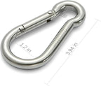 sprookber Stainless Steel Spring Snap Hook Carabiner - Image 2