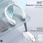 ASNUG Portable Neck Fan, Bladeless Neck Fan, USB Rechargeable Personal Fan - Image 5