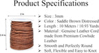 GENIQUE Real/Genuine Round Leather String Cord - Image 3