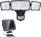 GLORIOUS-LITE Solar Security Lights 2400mAh LED Motion Sensor Light Outdoor by GLORIOUS-LITE
