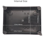Electrical Box, ABS Plastic Project Box Power Cord Enclosure Black 5.9 x 4.3 x - Image 5