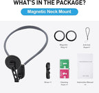 Magnetic Neck Phone Mount, Adjustable Chest Strap Neck Phone Holder - Image 7