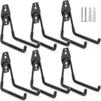 6 Pack Garage Hooks Heavy Duty Storage Organizer Wall Mount Power and Garden by LUPYJI