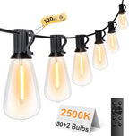 100FT Remote Outdoor String Lights by Outdoorlights