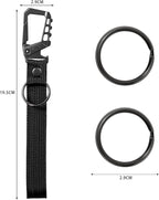 Metal heavy duty key chain carabiner clip bottle opener wrist lanyard ring car - Image 2