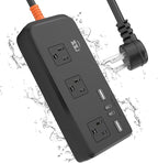 Outdoor Power Strip Weatherproof, IPX6 Waterproof Surge Protector by ZZJPowerStrip