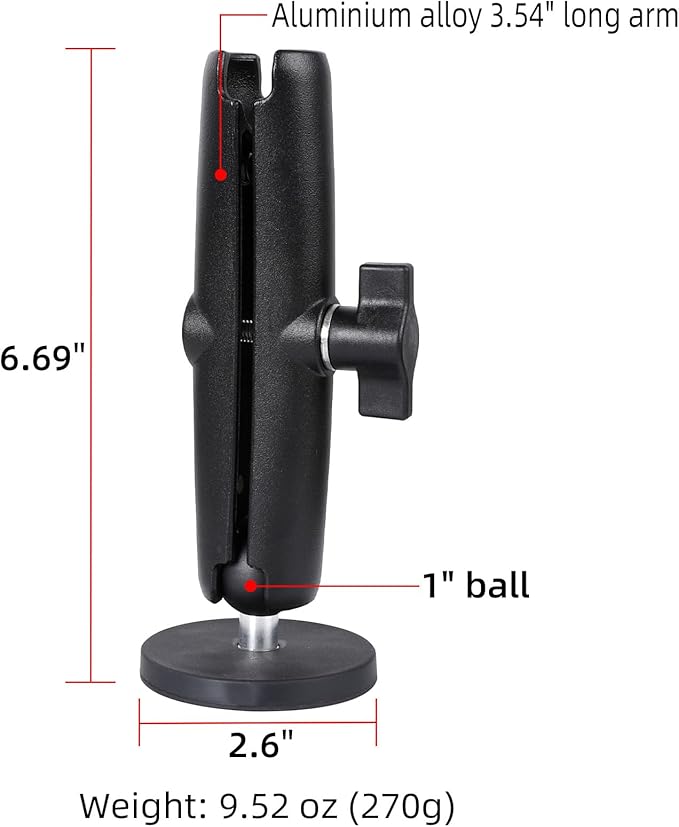66mm Diameter Round Heavy-Duty Magnetic Base Mount - Image 2