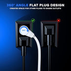 Maximm Cable 15 Ft 360° Rotating Flat Plug Extension Cord/Wire, 16 AWG Multi 3 - Image 7