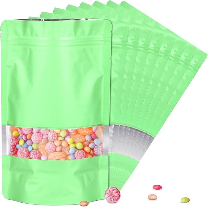 6.3"x9.5" 120pcs Mylar Bags for Food Storage, Smell Proof Bag by ODDIER