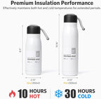 Water Bottle with Portable Lid Metal Vacuum Insulated Stainless Steel | - Image 3