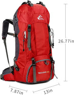 Bseash 60L Waterproof Hiking Camping Backpack - Image 2