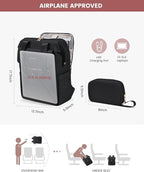 LOVEVOOK Laptop Backpack for Women, 15.6 Inch Work Laptop Bag - Image 3