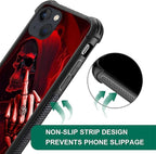 for iPhone 13 Mini Case, Gestures Funny Skull Pattern Graphic Design Girl Boy - Image 6