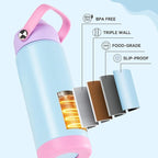Fijinhom 18oz Insulated Stainless Steel Water Bottle, Wide Mouth Double Wall - Image 6