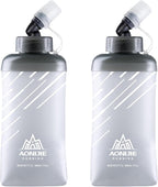 Azarxis TPU Soft Flask Collapsible Water Bottles BPA-Free 250ml 350ml 500ml by DesignedforOutdoorSports