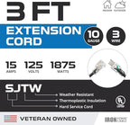 Iron Forge Cable 3 ft Lighted Outdoor Extension Cord - Image 2