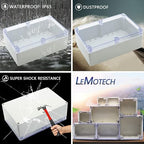 LeMotech ABS Plastic Junction Box Dustproof Waterproof IP65 Electrical - Image 7