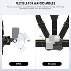 NEEWER Chest Mount Harness for Action Camera, Adjustable Hand Free Chest Strap - Image 4