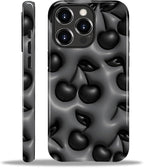 for iPhone 13 Pro Max Case, HL2 Cute Cool Cherry Black Hybrid 2 Layer Hard by Unknown