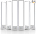 6 Pack Under Cabinet Lighting Wireless, 40 LED Rechargeable Battery Motion by BuyNow