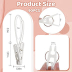 90 Pack Multi-Purpose Laundry Hooks Hanging Clips, Clothes Pins - Image 6