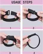 20 Pack 8 Inch Reusable Fastening Cable Ties and Cable Straps, Adjustable - Image 4