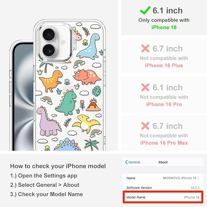MOSNOVO Case for iPhone 16 - Image 2