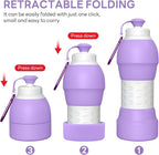 Collapsible Lightweight 20oz Water Bottle, Food-Grade Silicone BPA Free - Image 5