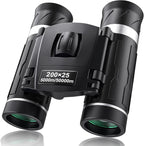 200x25 Compact Binoculars for Adults and Kids, High Powered Mini Pocket by FLYANT